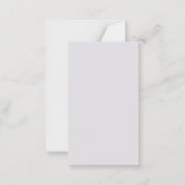 Merry Christmas Personalized Note Card | Red Bow ノートカード (裏面)