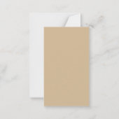 Merry Christmas Personalized Note Card | Red Bow ノートカード (裏面)