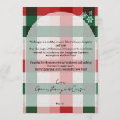 Merry Christmas Personalized Photo Card 招待状 (裏面)