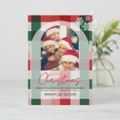 Merry Christmas Personalized Photo Card 招待状 (スタンド正面)