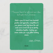 Merry Christmas Personalized Photo Holiday  招待状 (裏面)