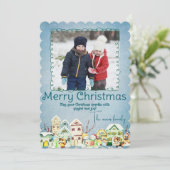 Merry Christmas Personalized Photo Holiday 招待状 (スタンド正面)