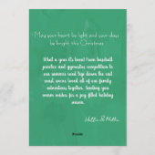 Merry Christmas Personalized Photo Holiday  招待状 (裏面)