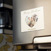 Merry Christmas Personalized Photo Magnet マグネット