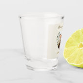 Merry Christmas Personalized Photo Shot Glass ショットグラス (左)