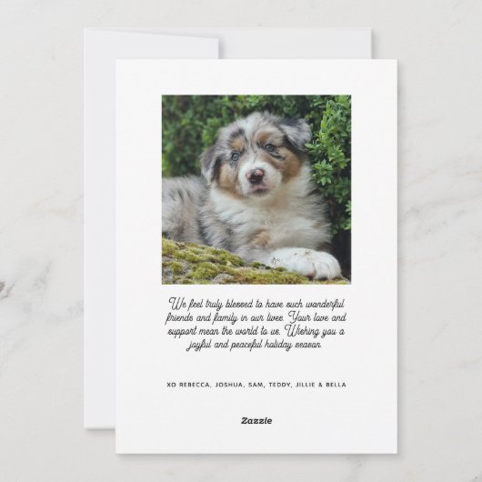 Merry Christmas Photo Arch, Fun Doodle Drawings シーズンカード (裏面)