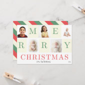 Merry Christmas Photo Card カード (正面/裏面インサイチュ)