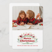 Merry Christmas Photo Card シーズンカード (正面/裏面)