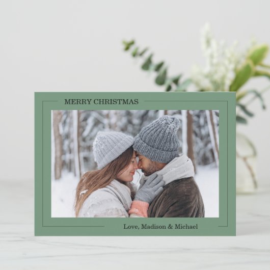 Merry Christmas Photo Card 招待状 (スタンド正面)