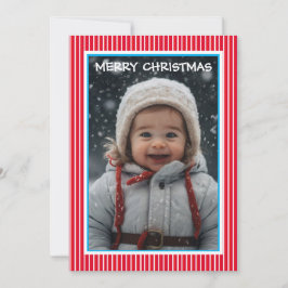 Merry Christmas Photo Card for Grandma from Family シーズンカード