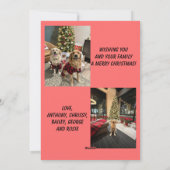 Merry Christmas Photo Card with Christmas Lights シーズンカード (裏面)