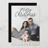 MERRY CHRISTMAS photo christmas greeting card シーズンカード (正面/裏面)