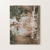 Merry Christmas Photo Holiday ジグソーパズル (縦)