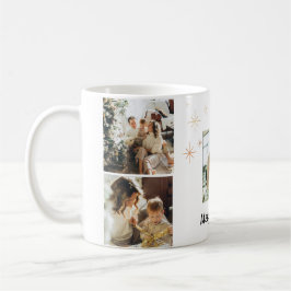Merry Christmas Photo Mug – Your Family Collage コーヒーマグカップ