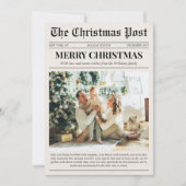 Merry Christmas Photo Newspaper シーズンカード (正面)