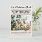 Merry Christmas Photo Newspaper シーズンカード (スタンド正面)