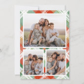 Merry Christmas Photo Red Green シーズンカード (裏面)