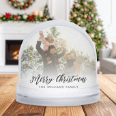 Merry Christmas Photo Snow Globe