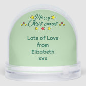 Merry Christmas photo stars green (裏面)