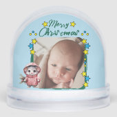 Merry Christmas photo stars mouse blue (正面)