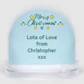 Merry Christmas photo stars mouse blue (裏面)