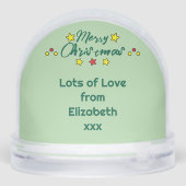 Merry Christmas photo stars mouse green (裏面)