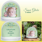 Merry Christmas photo stars mouse green