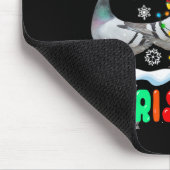 Merry Christmas Pigeon Lover Santa Hat Xmas Lights マウスパッド (コーナー)