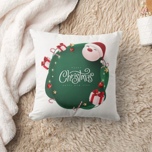Merry Christmas Pillow cover クッション (ブランケット)