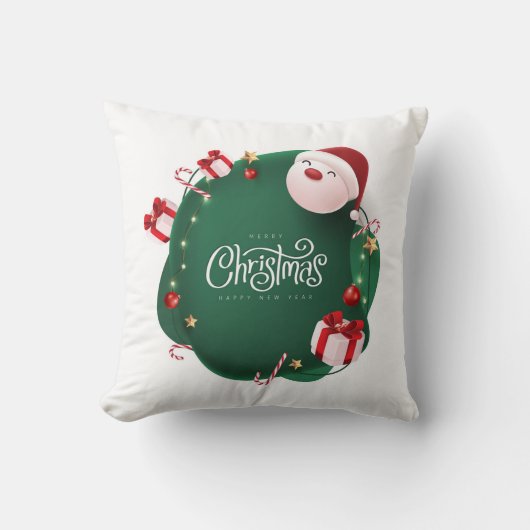 Merry Christmas Pillow cover クッション (正面)