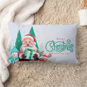 Merry Christmas Pillow Cover ランバークッション (ブランケット)