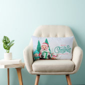 Merry Christmas Pillow Cover ランバークッション (椅子)