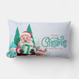 Merry Christmas Pillow Cover ランバークッション