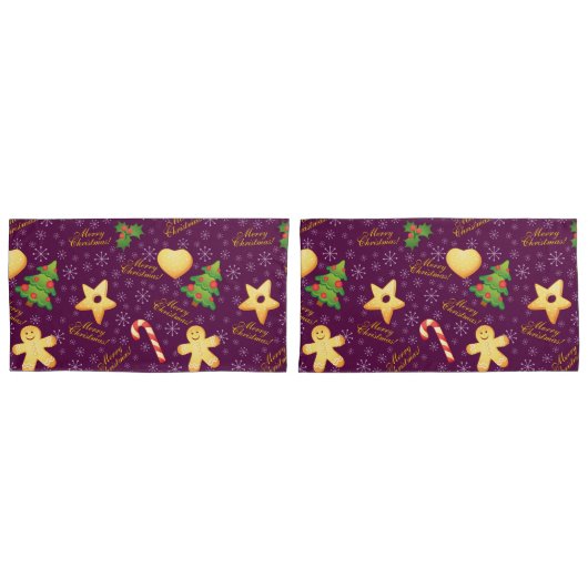 Merry Christmas Pillowcases 枕カバー (正面-セット)