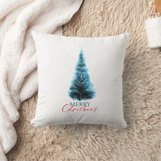 Merry Christmas pine tree クッション (ブランケット)