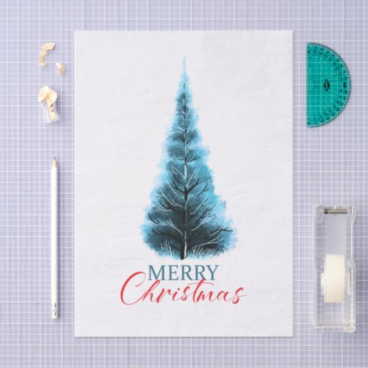 Merry Christmas pine tree 薄葉紙 (クラフト)