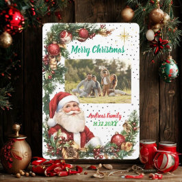 Merry Christmas Pineneedle Photo シーズンカード