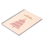 Merry christmas pink tree ノートブック (左側)