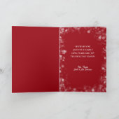 Merry Christmas Plaid 3 Photo Collage Folded シーズンカード (内部)