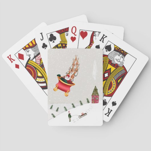 Merry Christmas Playing Card Deck Santa Claus  トランプ (裏面)