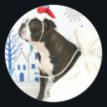 Merry Christmas,Pocky. ラウンドシール<br><div class="desc">My name is Pocky.</div>