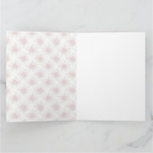 Merry Christmas Poinsettia Holiday Festive Floral カード (内部)