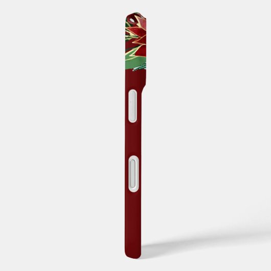 Merry Christmas Poinsettia iPhone Cases Case-Mate iPhoneケース (裏面 / 右)