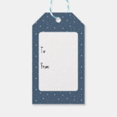 Merry Christmas Polar Bears On Stars ギフトタグ (裏面)