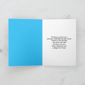 Merry Christmas Police Office Santa Claus カード (内部)