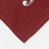 Merry Christmas Polka Dot Tree フリースブランケット (角)