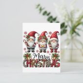 Merry Christmas Postcard | Festive Holiday Greetin シーズンポストカード (スタンド正面)
