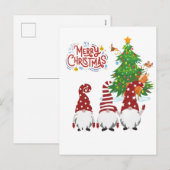 Merry Christmas Postcard | Festive Holiday Greetin シーズンポストカード (正面/裏面)