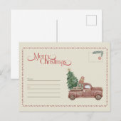 Merry Christmas Postcard – Holiday Greeting Card シーズンポストカード (正面/裏面)