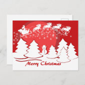 Merry Christmas Postkarte ポストカード (正面/裏面)